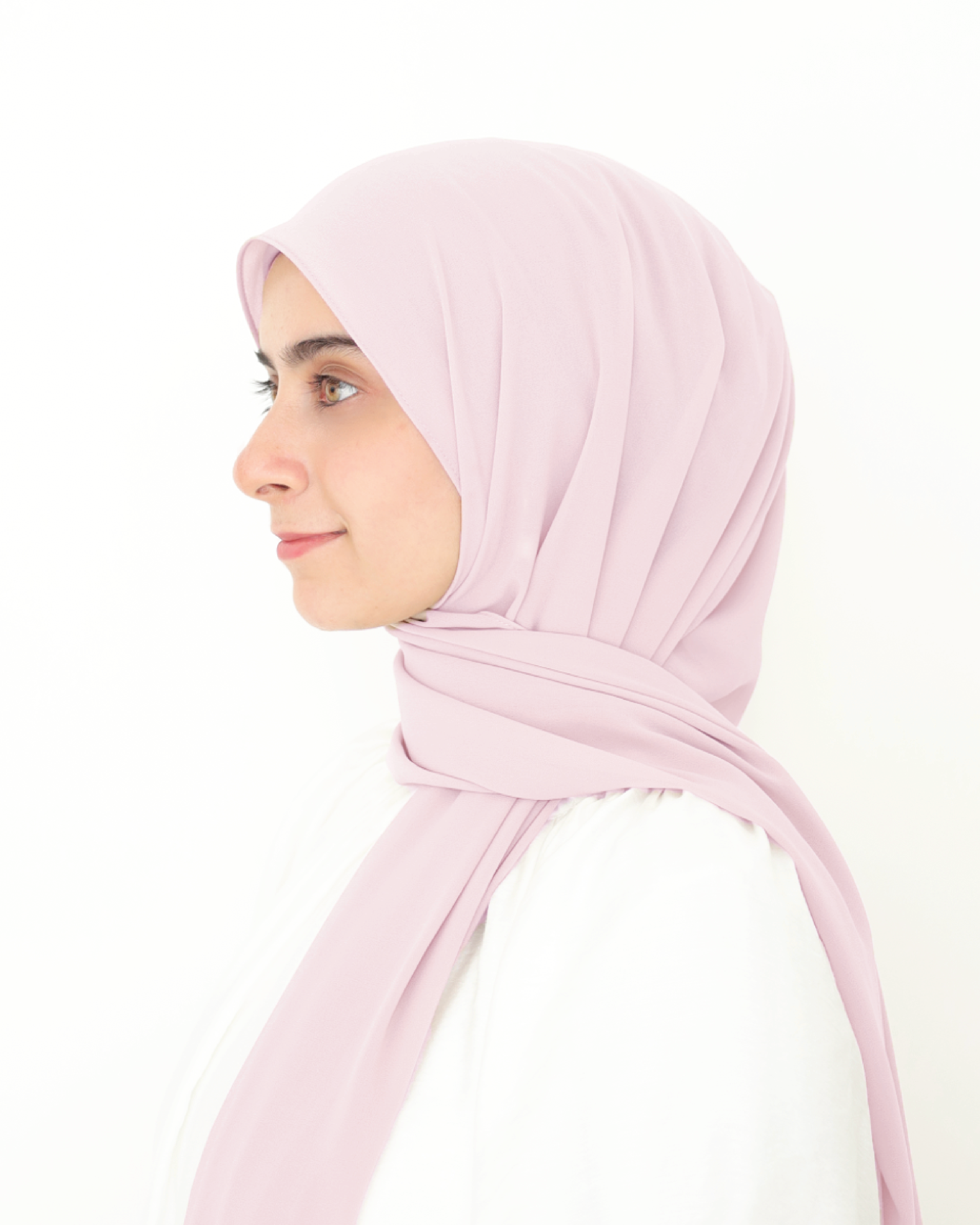 ORKED INSTANT SHAWL PLAIN - PINK PETAL