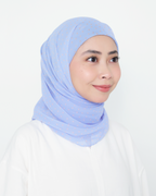 PRINTED INSTANT SHAWL - BLUE CIRCLE