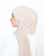 ORKED INSTANT SHAWL PLAIN - WARM TAUPE