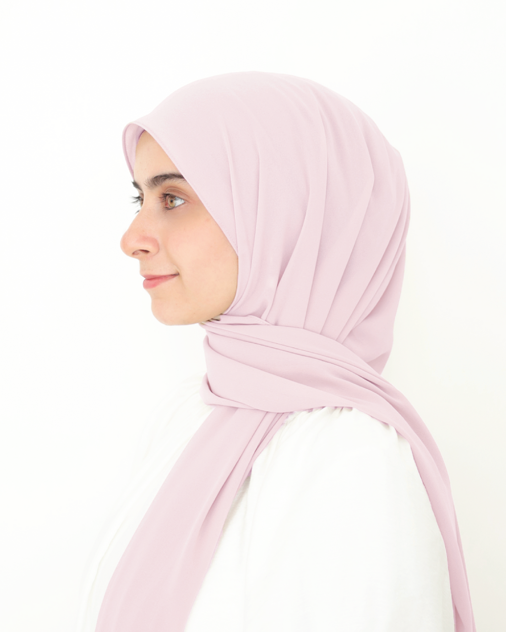 ORKED INSTANT SHAWL PLAIN - PINK PETAL