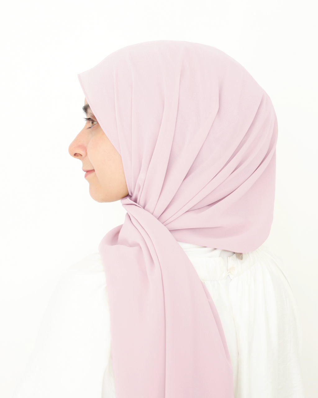 ORKED INSTANT SHAWL PLAIN - PINK PETAL