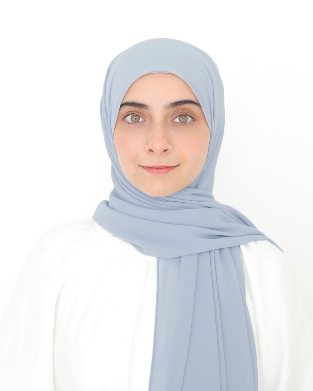 ORKED INSTANT SHAWL PLAIN - MIST BLUE