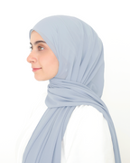 ORKED INSTANT SHAWL PLAIN - MIST BLUE
