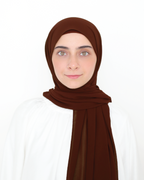 ORKED INSTANT SHAWL PLAIN - GINGER BROWN