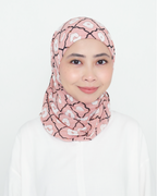 PRINTED INSTANT SHAWL - PINK DOODLE