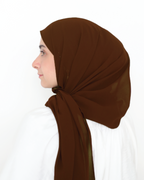ORKED INSTANT SHAWL PLAIN - GINGER BROWN