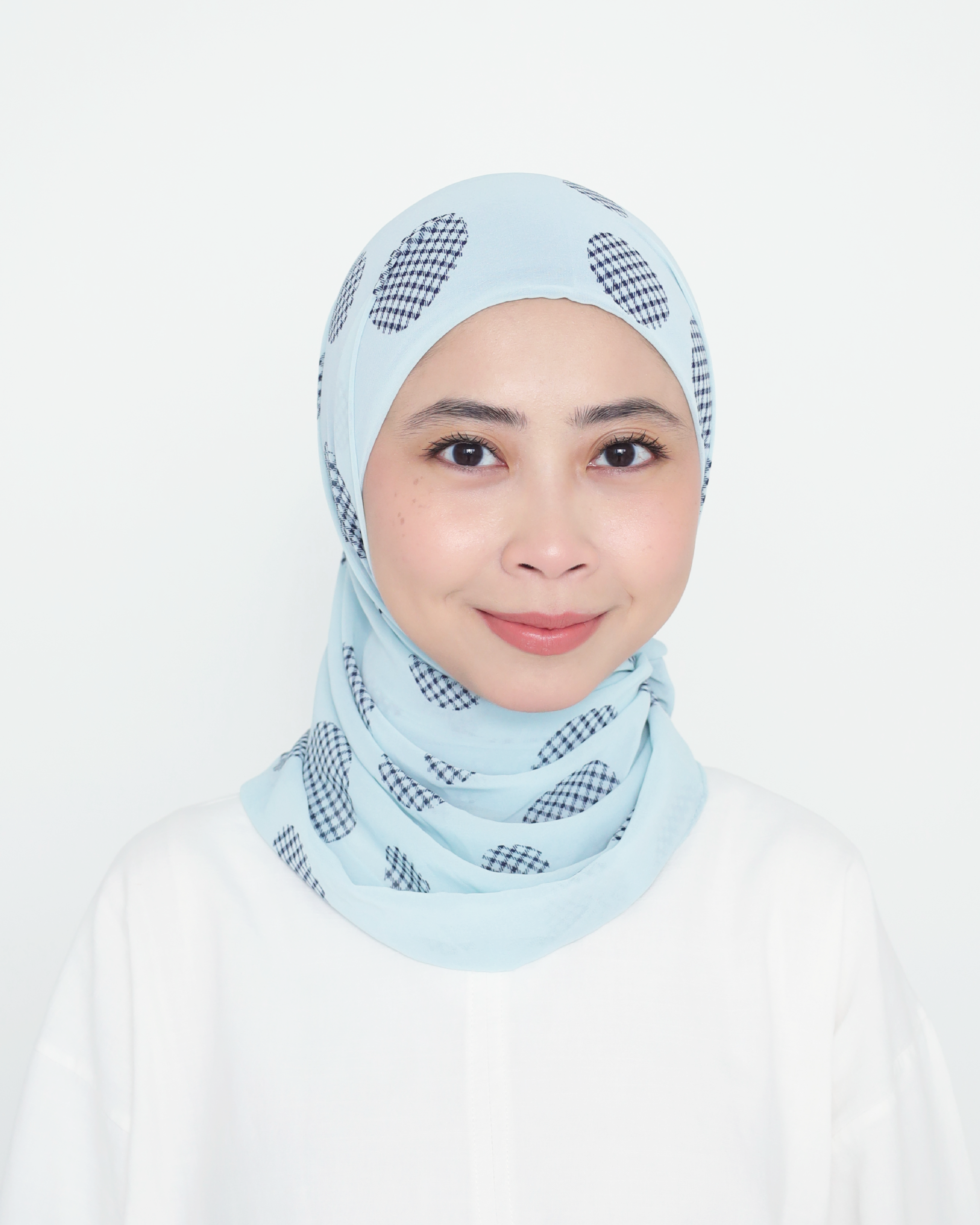 PRINTED INSTANT SHAWL - BLUE LAYLA