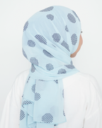 PRINTED INSTANT SHAWL - BLUE LAYLA