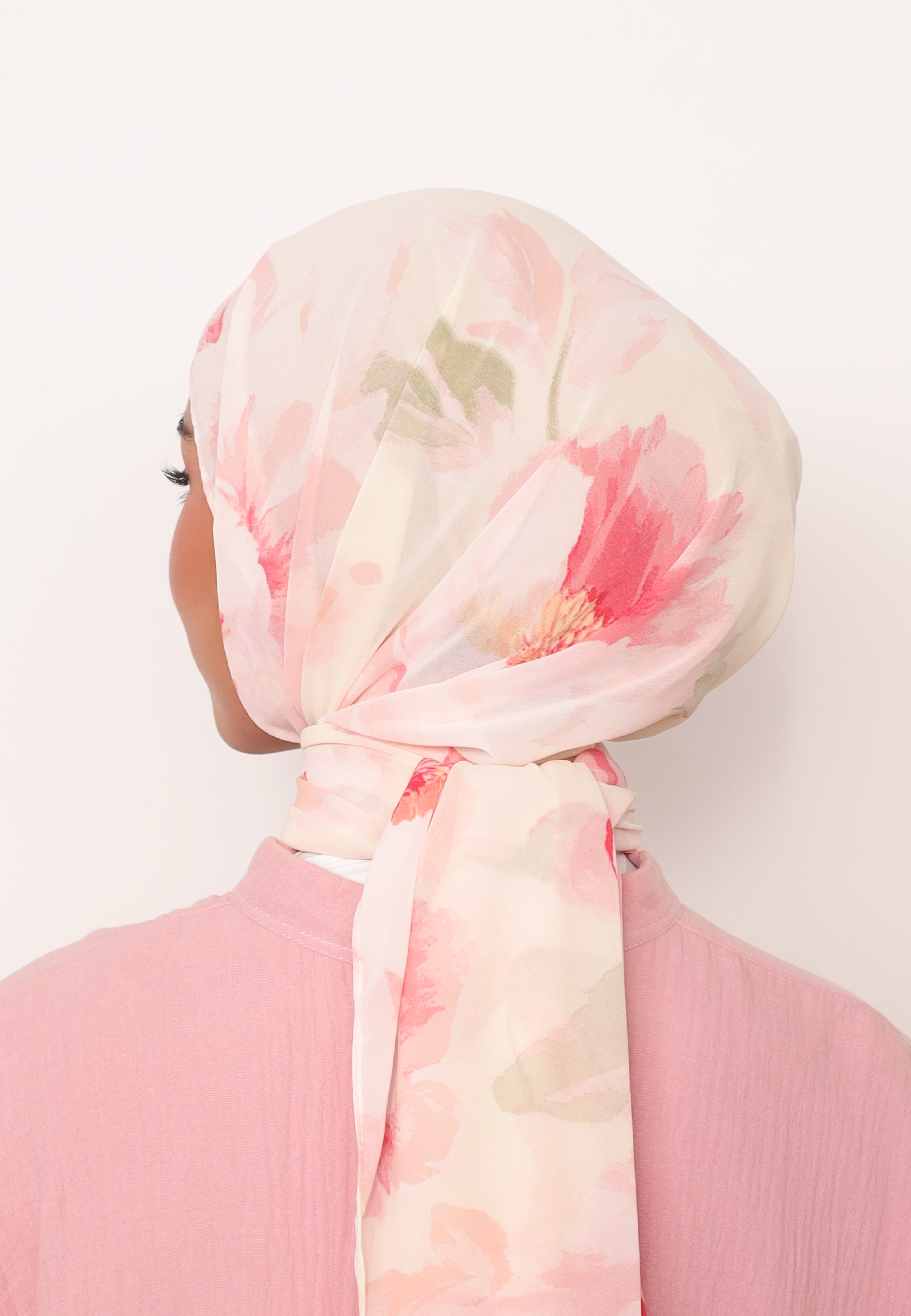 LE BLOOM PRINTED INSTANT SHAWL - MAYA