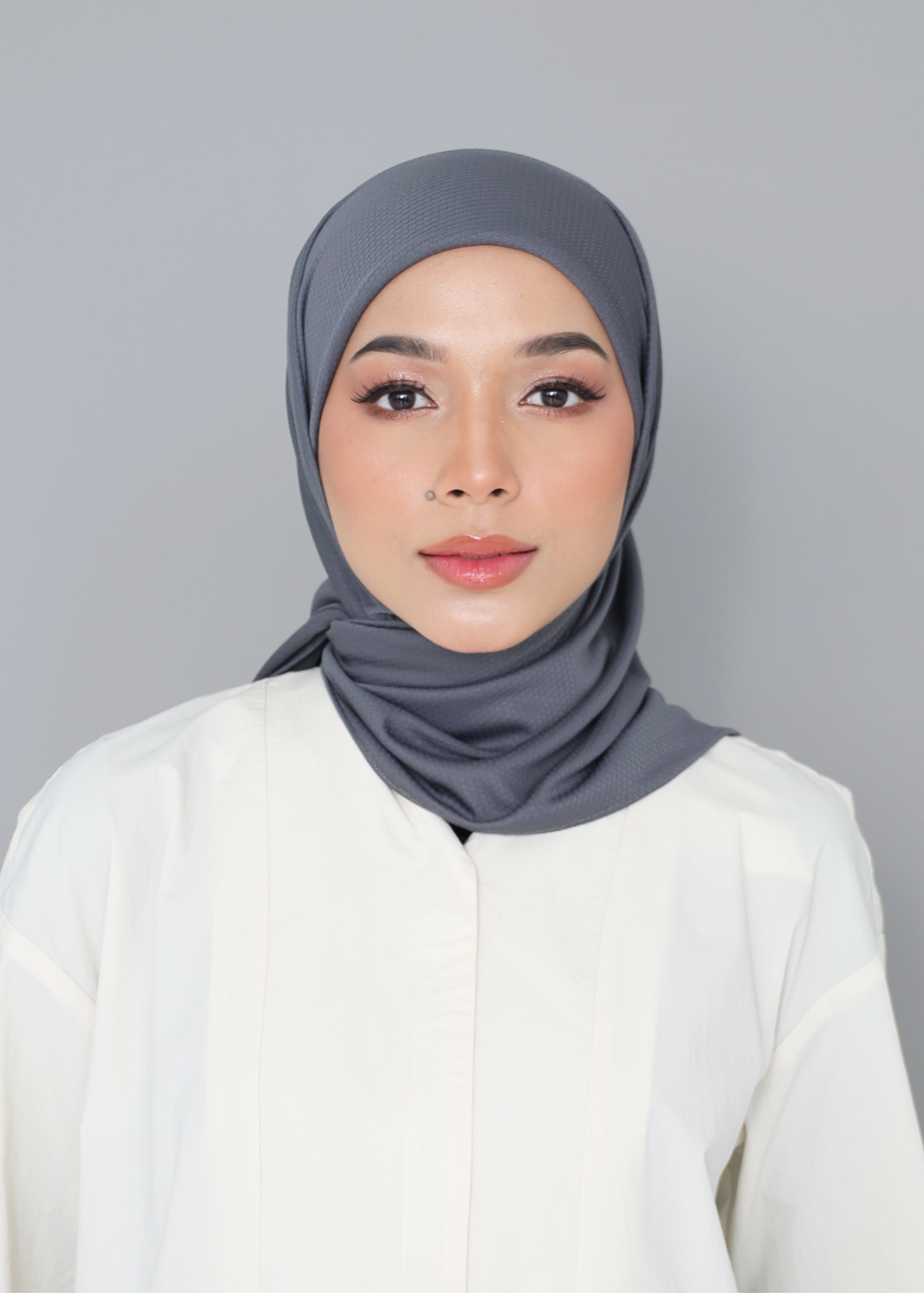 ELZA ACTIVE INSTANT HIJAB - GREY