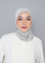 ELZA ACTIVE INSTANT HIJAB - LAUREL GREY