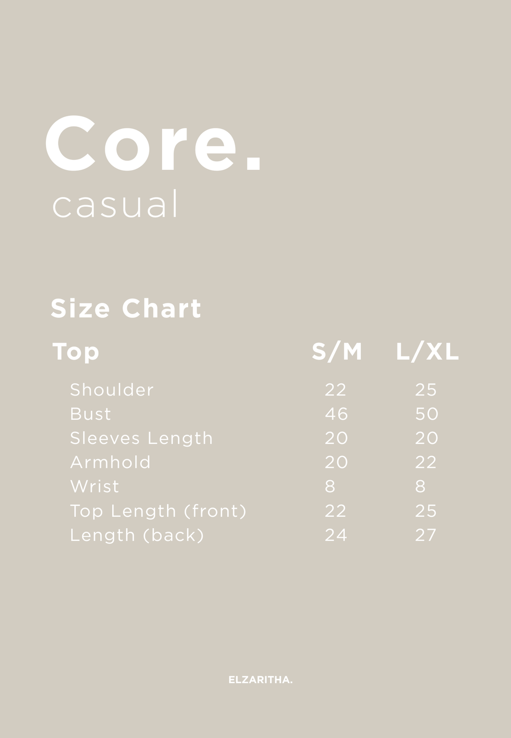 CORE CASUAL TOP IN WHITE CREAM