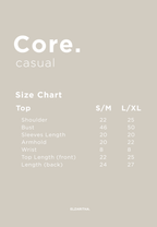 CORE CASUAL TOP IN WHITE CREAM