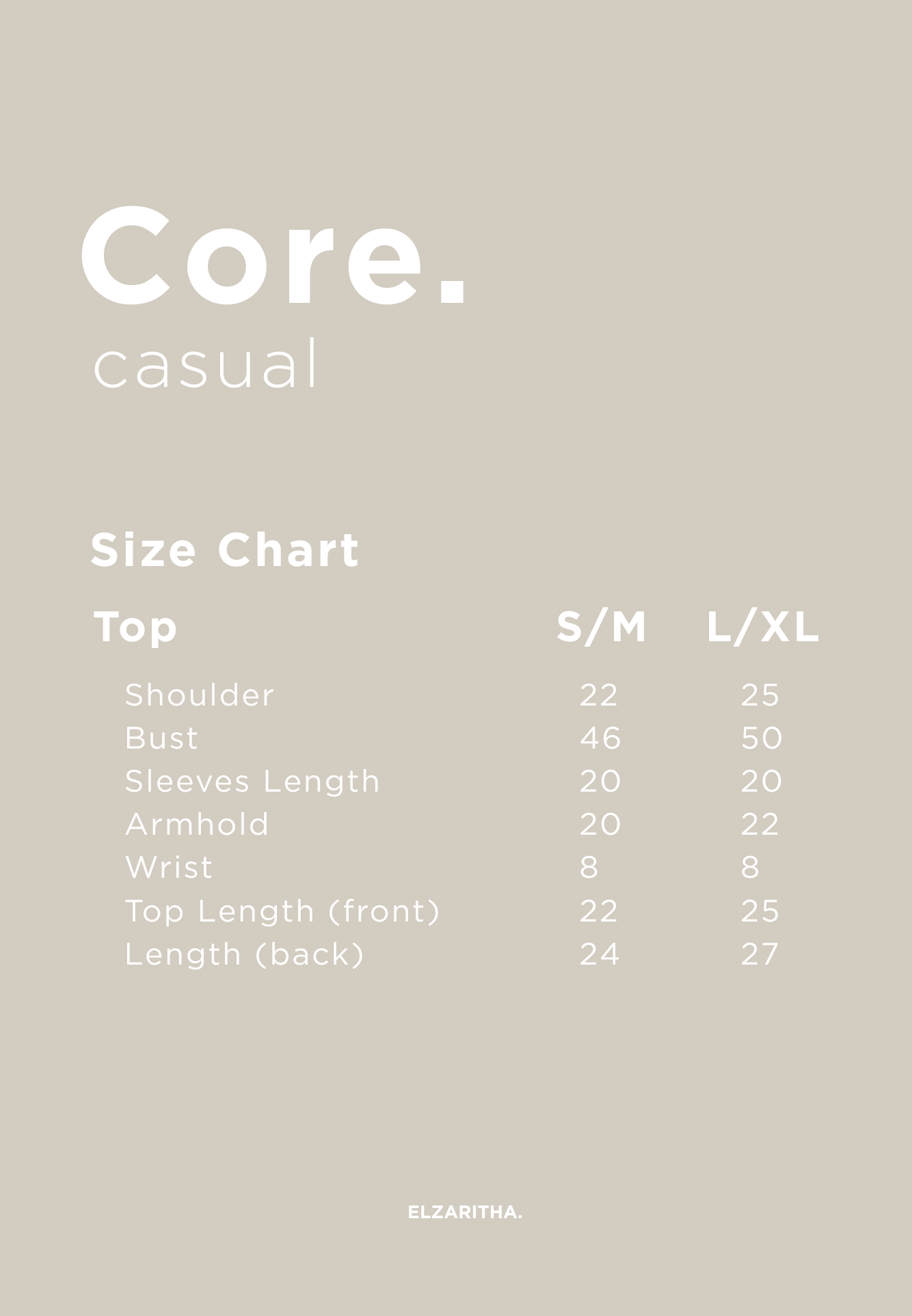 CORE CASUAL TOP IN WHITE CREAM