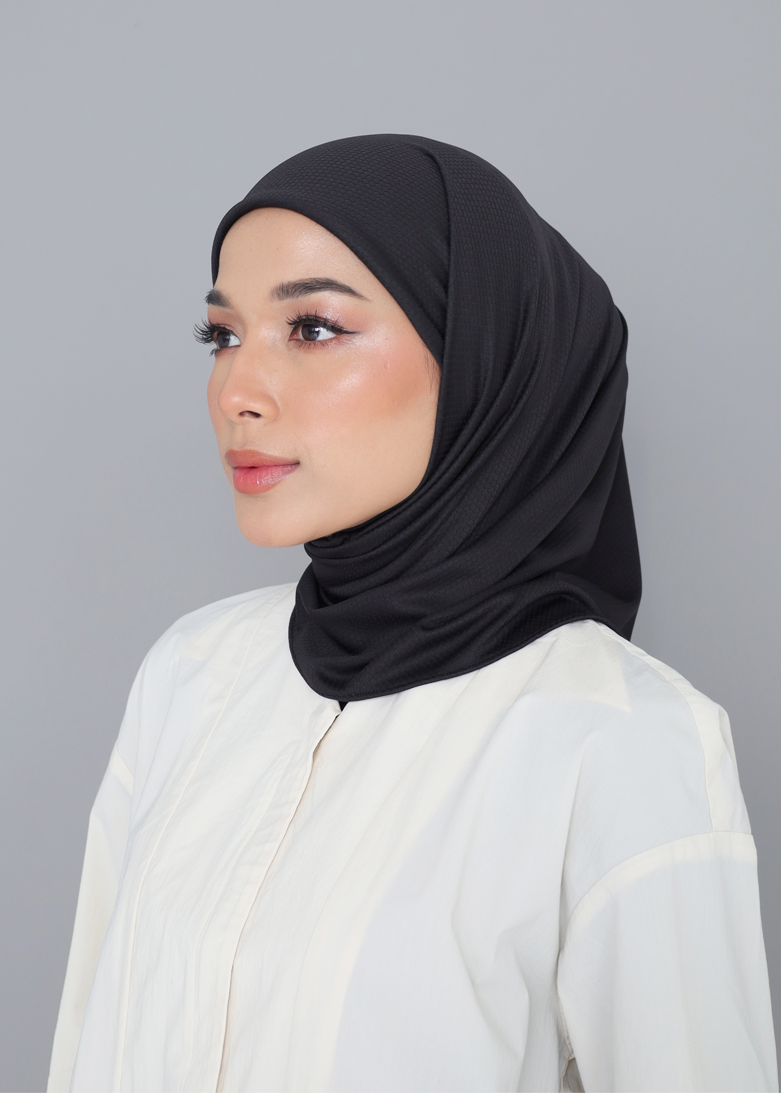 ELZA ACTIVE INSTANT HIJAB - BLACK