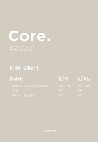 CORE CASUAL SKIRT IN WHITE CREAM