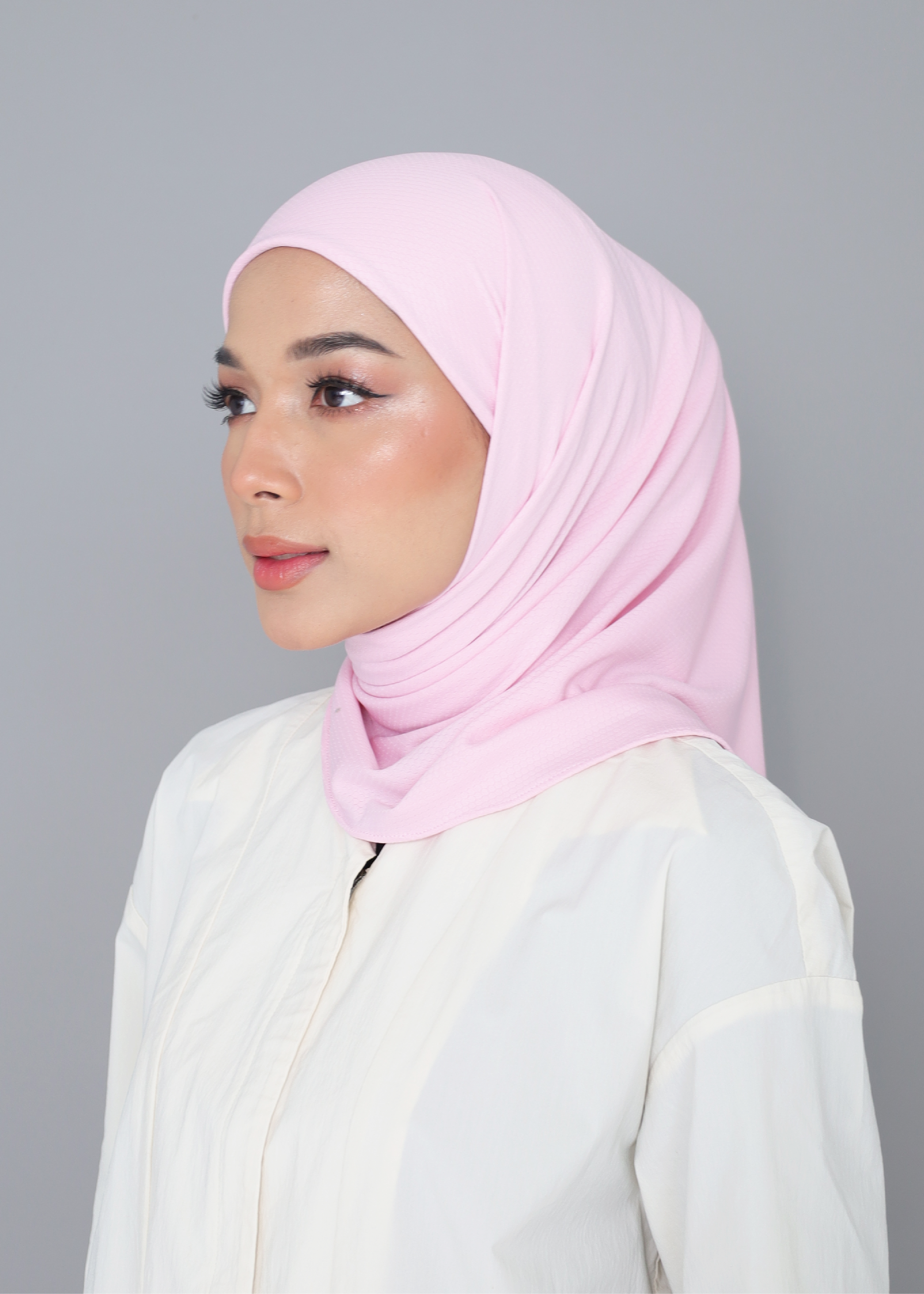 ELZA ACTIVE INSTANT HIJAB - PINK