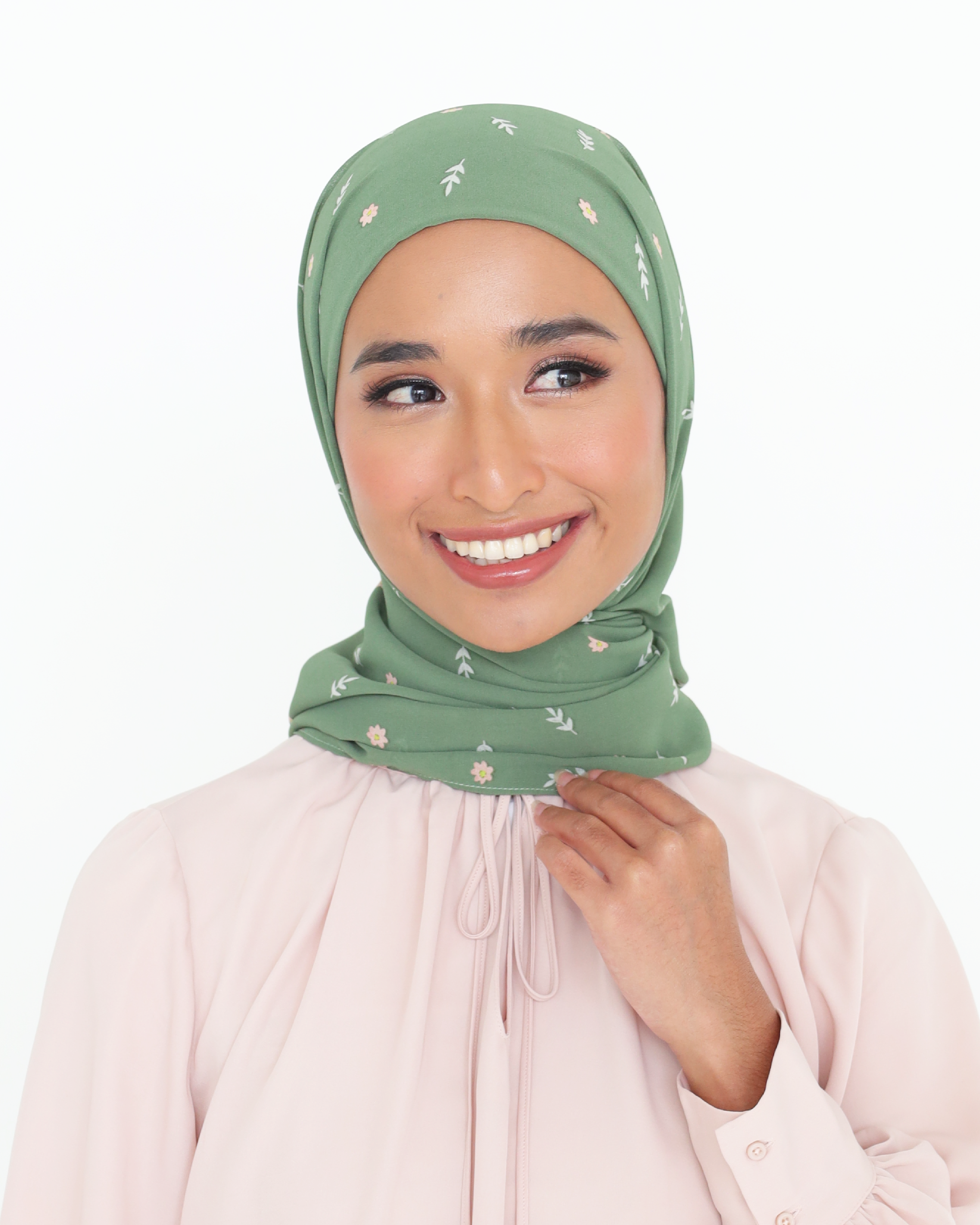 SIENNA INSTANT PRINTED SHAWL - PINE