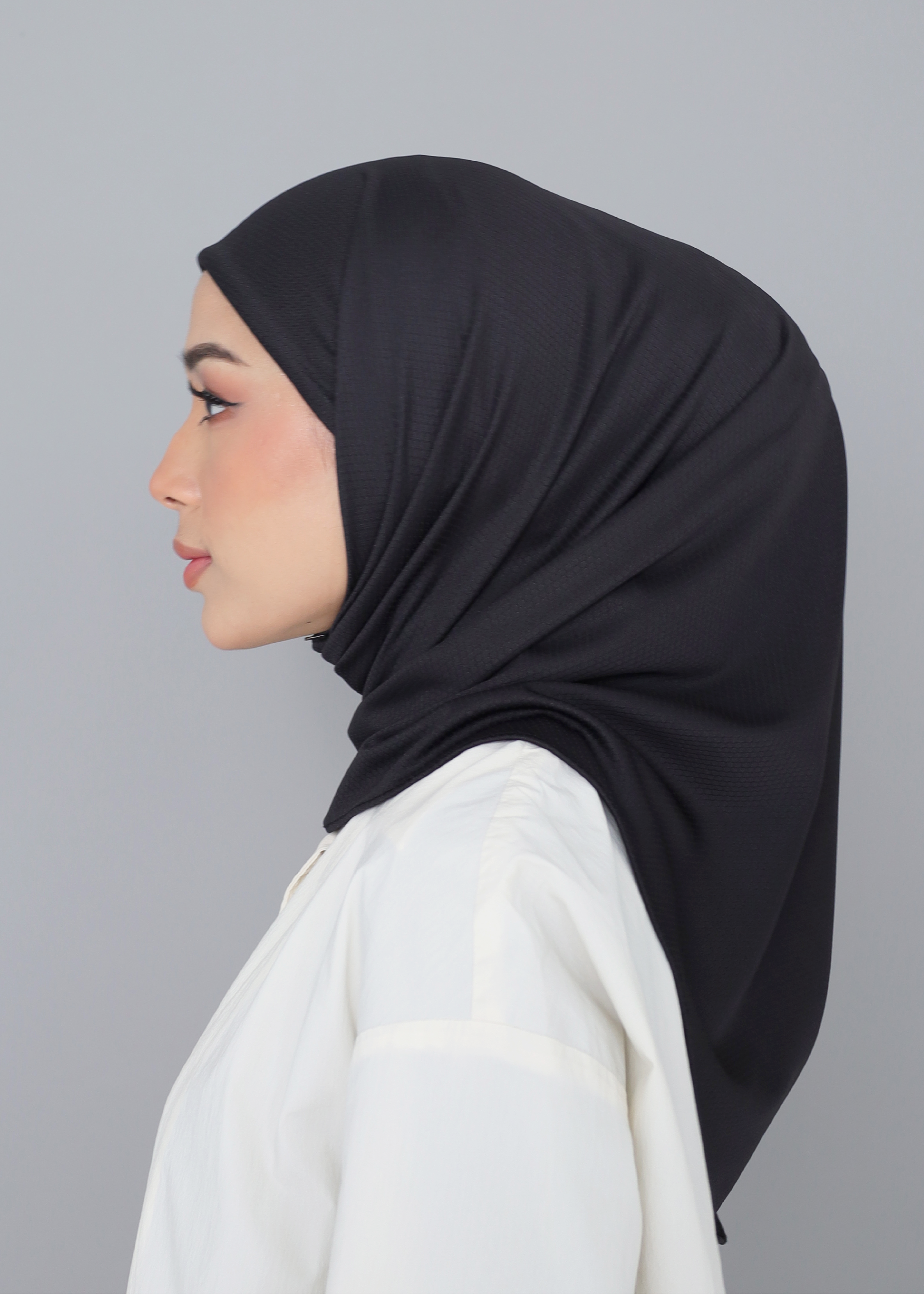 ELZA ACTIVE INSTANT HIJAB - BLACK