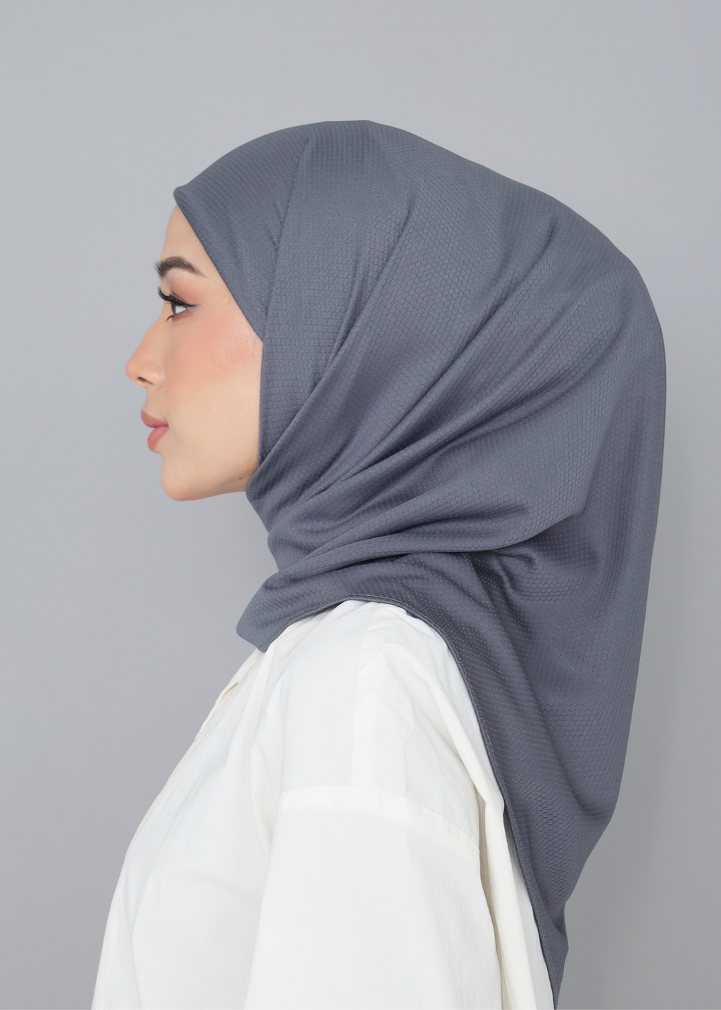 ELZA ACTIVE INSTANT HIJAB - GREY