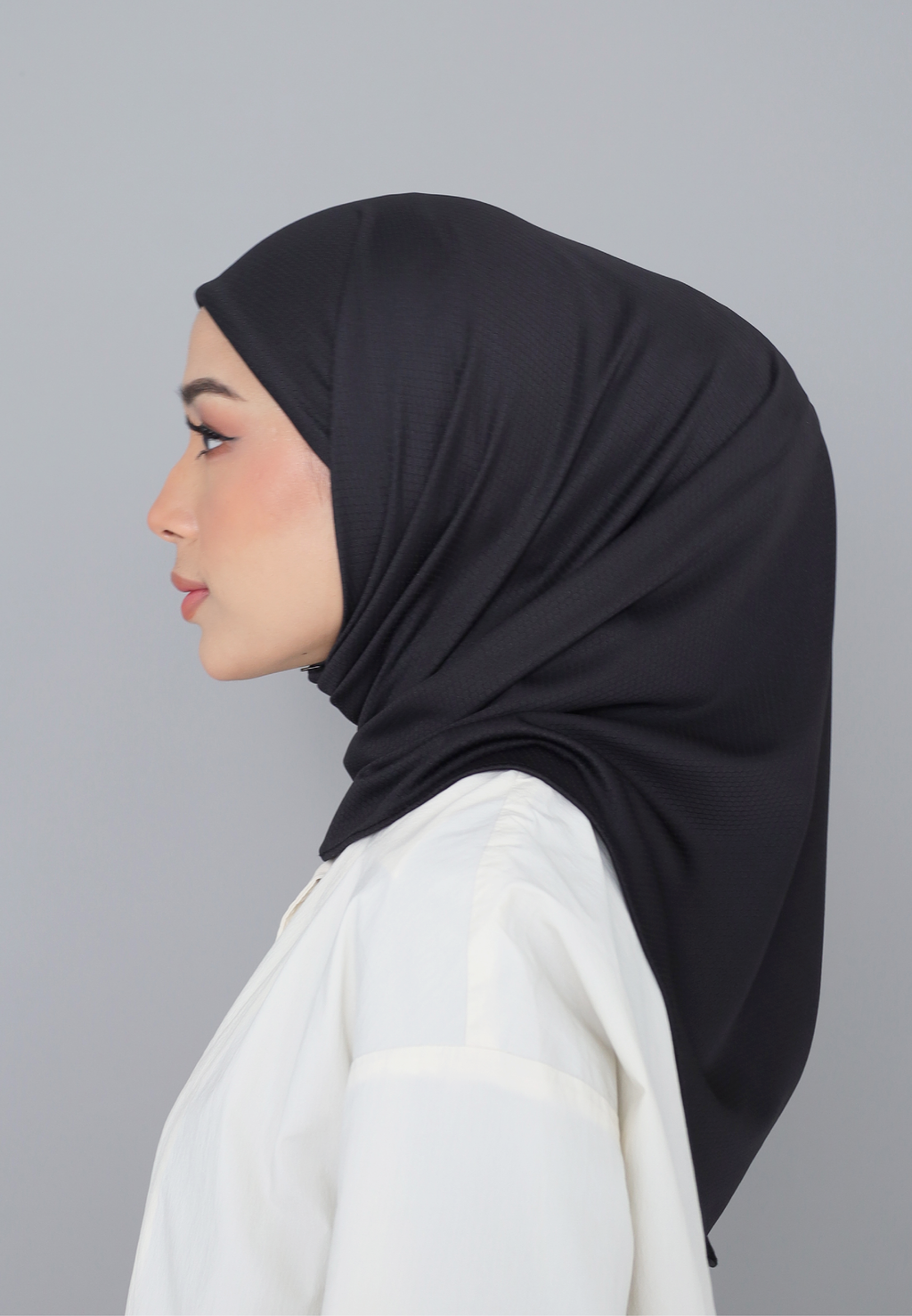 ELZA ACTIVE INSTANT HIJAB - BLACK