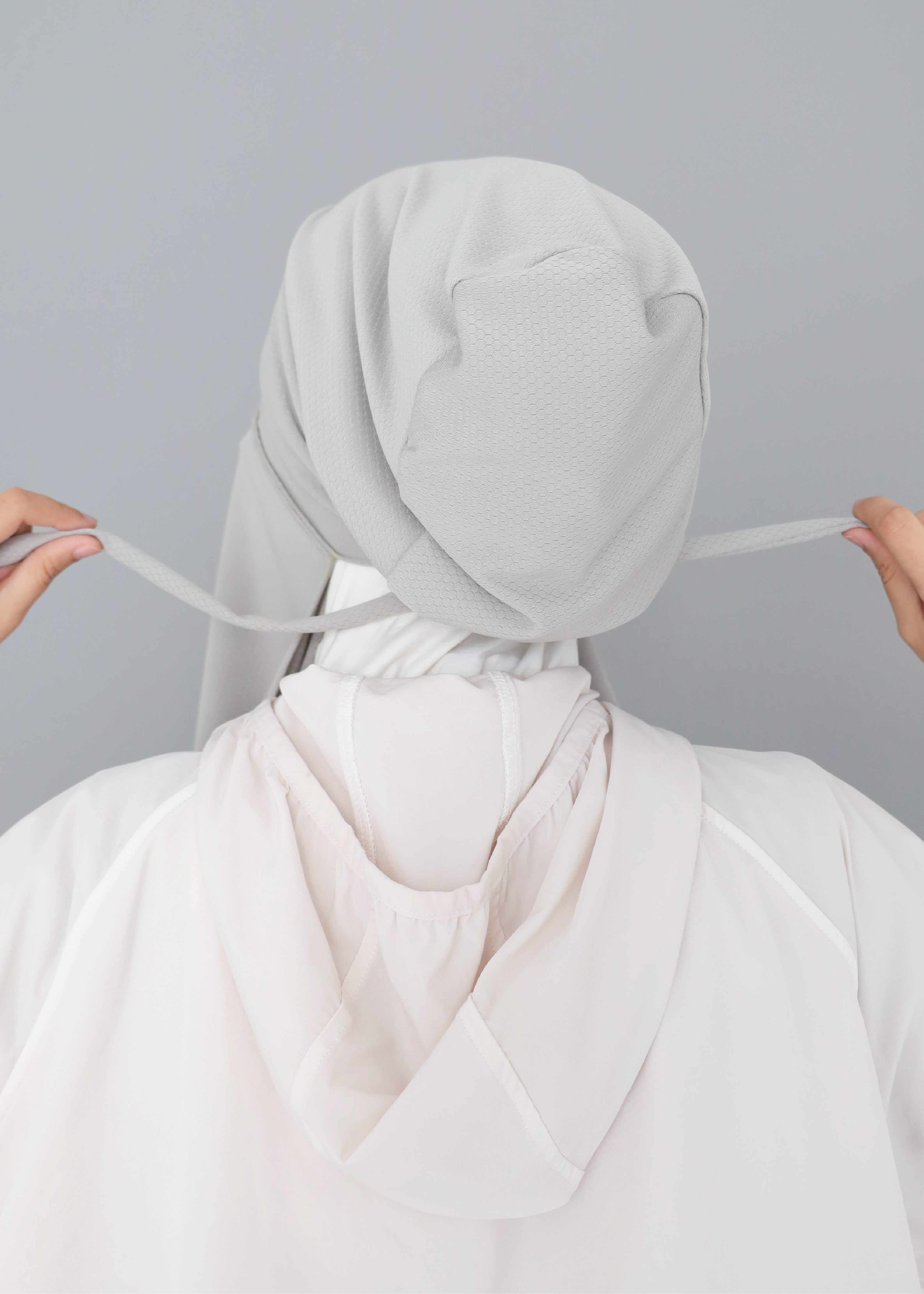 ELZA ACTIVE INSTANT HIJAB - LAUREL GREY