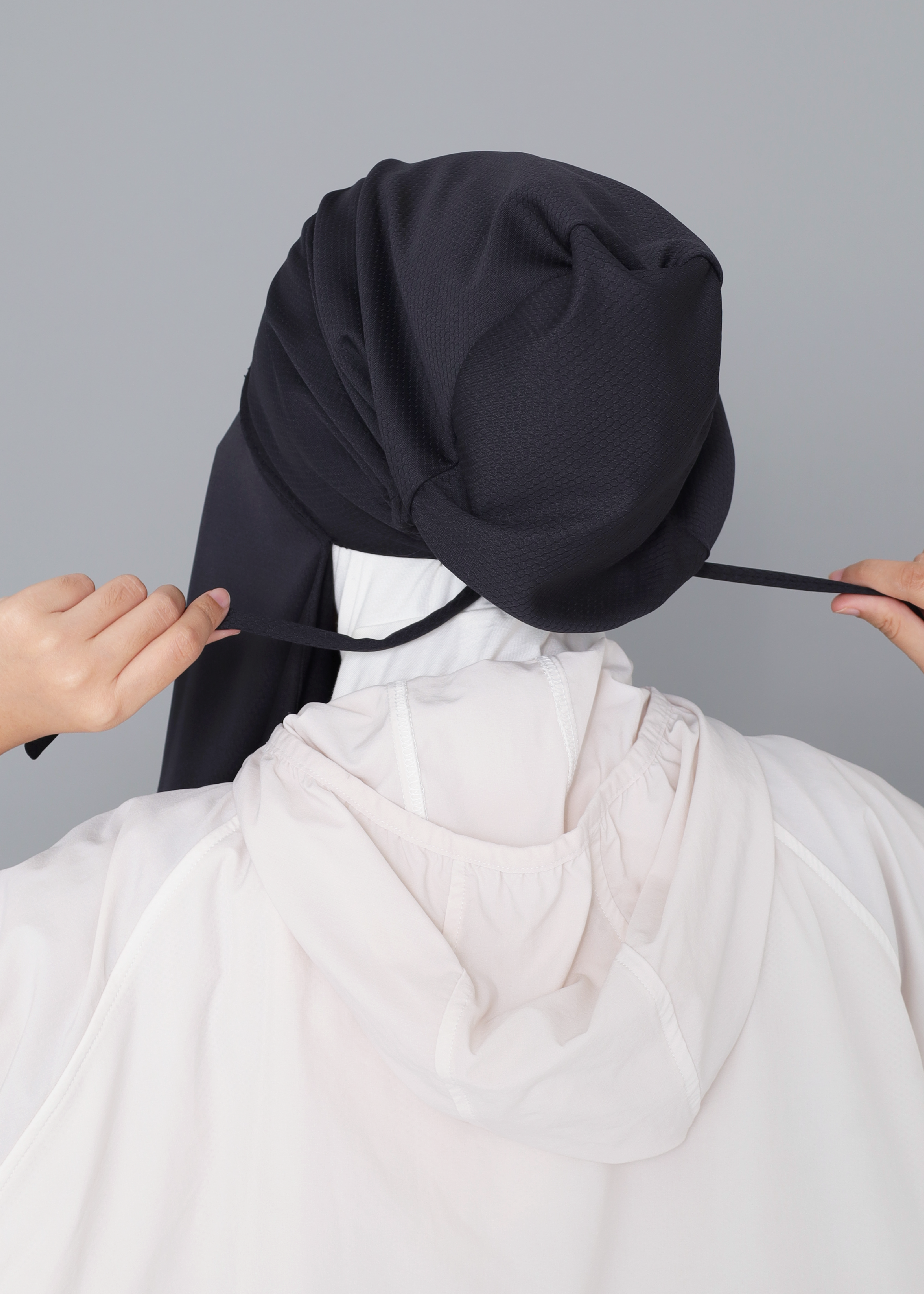 ELZA ACTIVE INSTANT HIJAB - BLACK