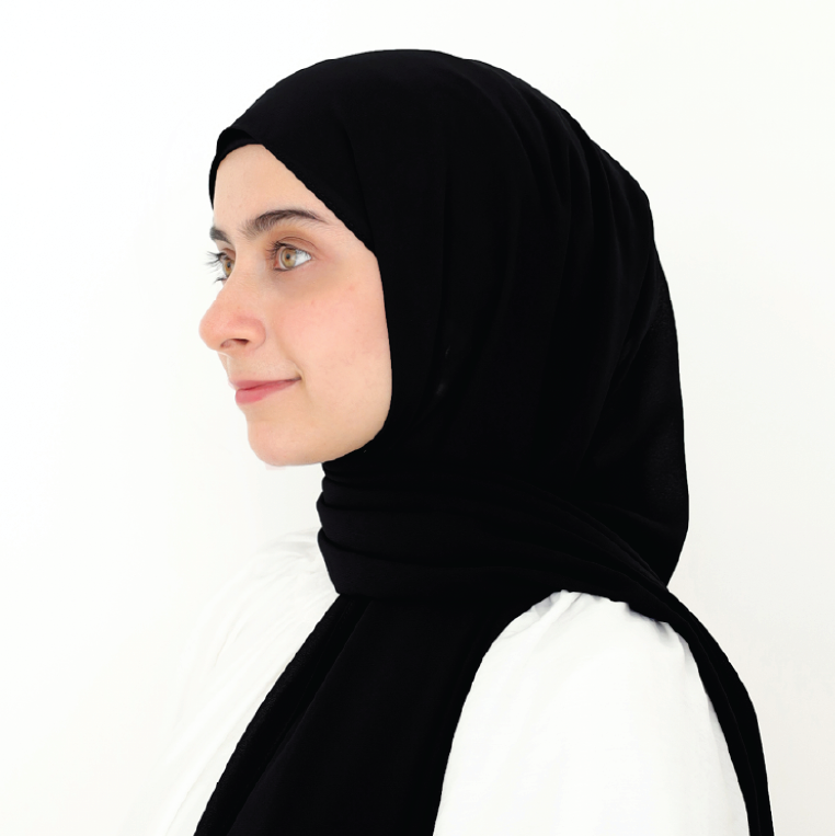 ORKED INSTANT SHAWL PLAIN - BLACK