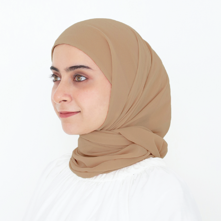 ELZA INSTANT SHAWL - BROWN SUGAR