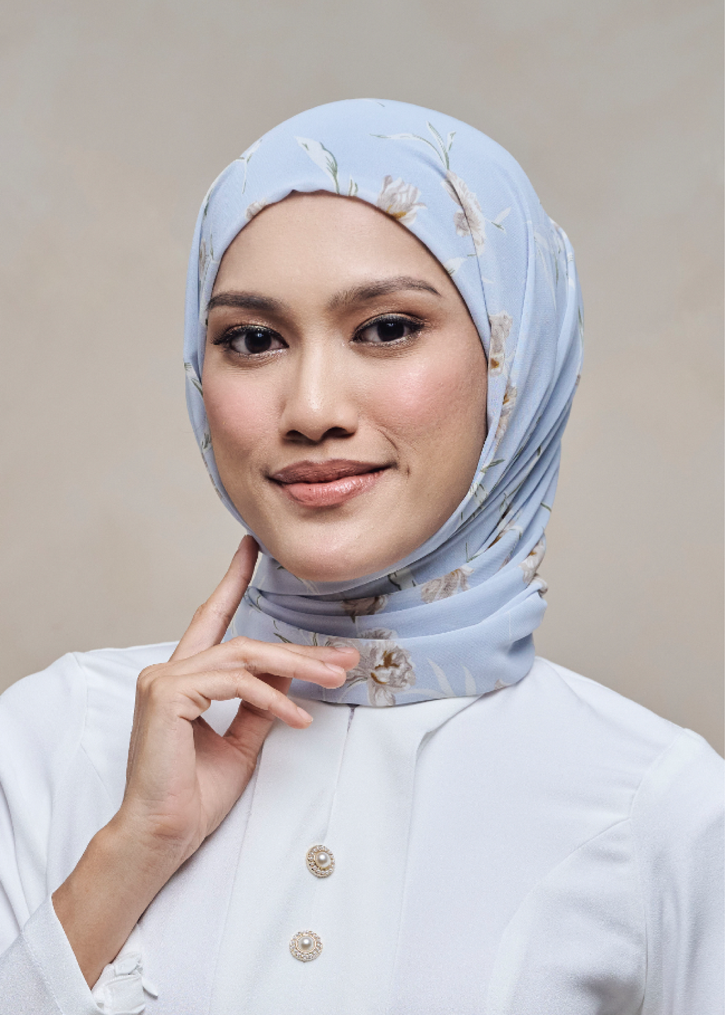 ANOM NIRMALA INSTANT PRINTED SHAWL - BUNGA TELANG