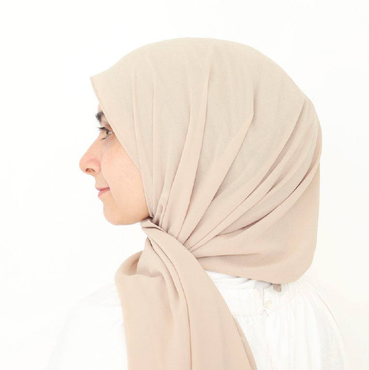 ORKED INSTANT SHAWL PLAIN - FOAM BROWN