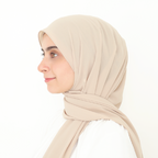ORKED INSTANT SHAWL PLAIN - FOAM BROWN