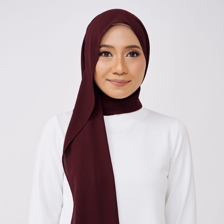 JASMINE LOOSE SHAWL (NO INNER) - BURNT MAROON