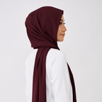 JASMINE LOOSE SHAWL (NO INNER) - BURNT MAROON