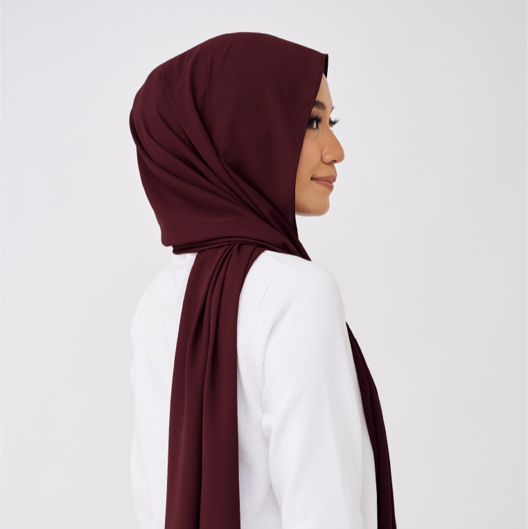 JASMINE LOOSE SHAWL (NO INNER) - BURNT MAROON