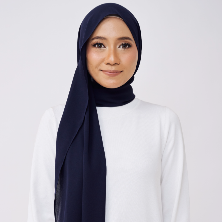 JASMINE HALF MOON SHAWL (NO INNER) - DARK NAVY