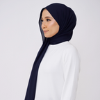 JASMINE HALF MOON SHAWL (NO INNER) - DARK NAVY
