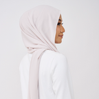 JASMINE HALF MOON SHAWL (NO INNER) - PEARL CREAM