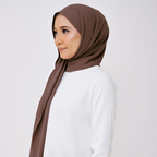 JASMINE HALF MOON SHAWL (NO INNER) - SHADOW BROWN