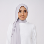 JASMINE HALF MOON SHAWL (NO INNER) - SILK GREY