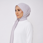 JASMINE HALF MOON SHAWL (NO INNER) - SILK GREY