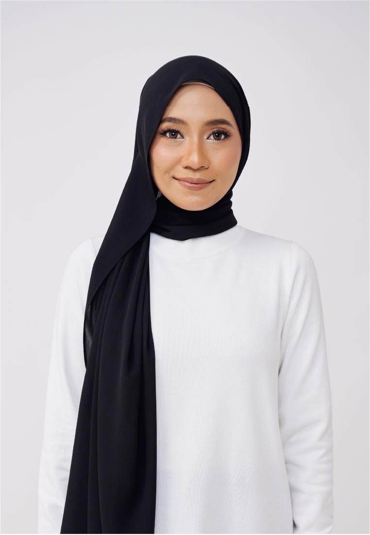 JASMINE LOOSE SHAWL (NO INNER) - BLACK