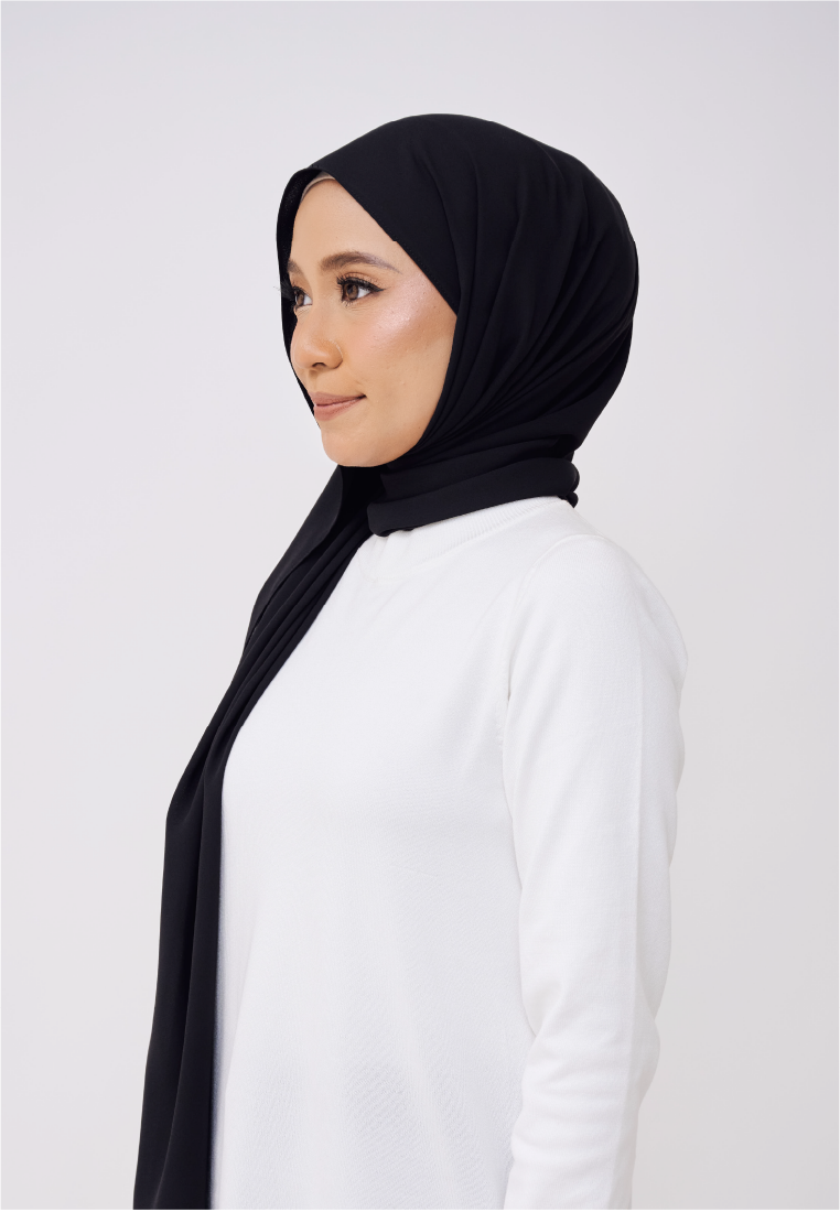 JASMINE LOOSE SHAWL (NO INNER) - BLACK