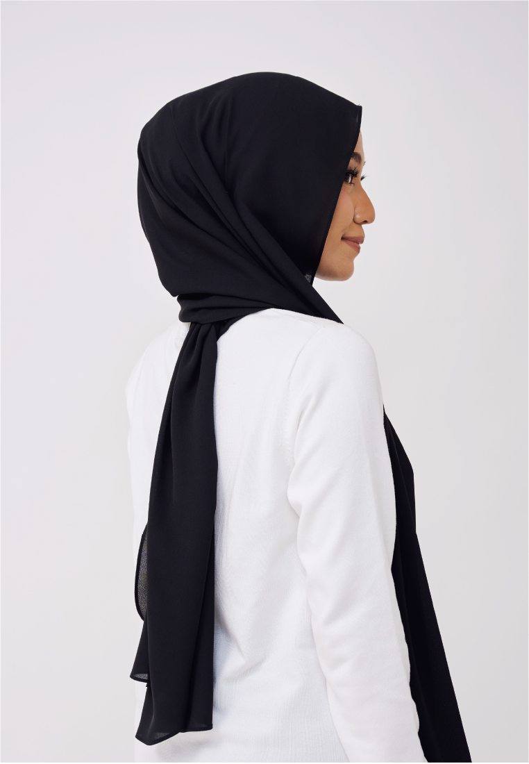 JASMINE LOOSE SHAWL (NO INNER) - BLACK