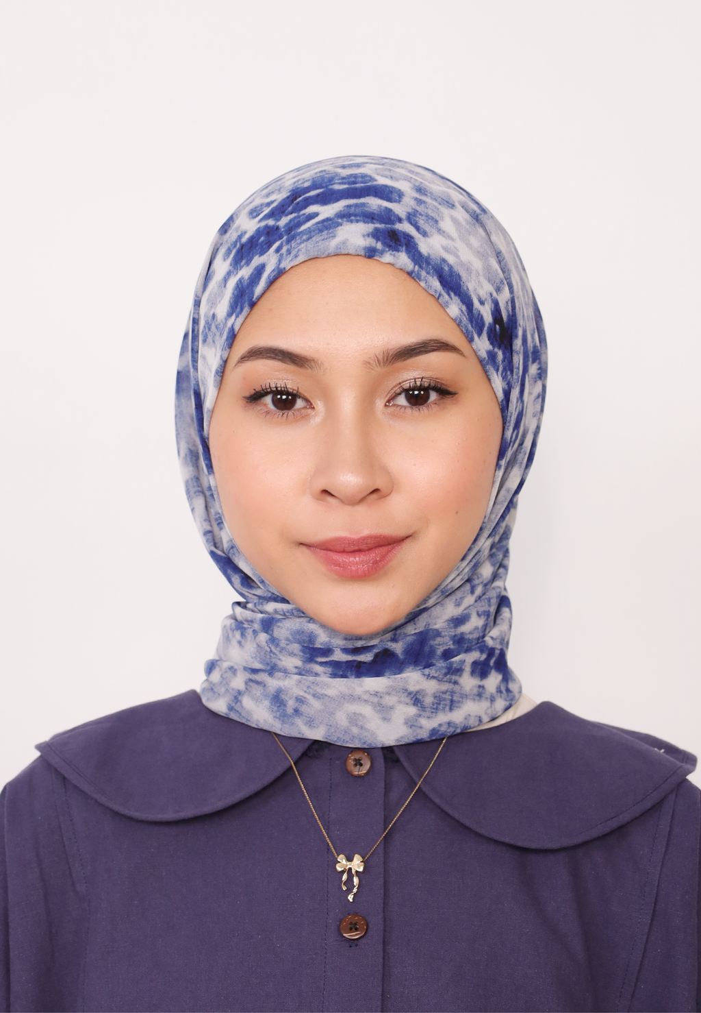 LUMIERÉ PRINTED INSTANT BAWAL - BLEU CELESTE