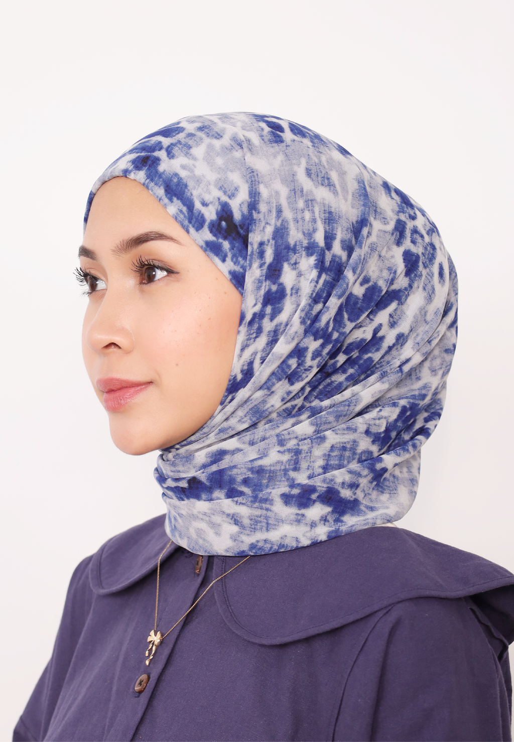 LUMIERÉ PRINTED INSTANT BAWAL - BLEU CELESTE