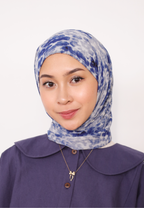 LUMIERÉ PRINTED INSTANT BAWAL - BLEU CELESTE