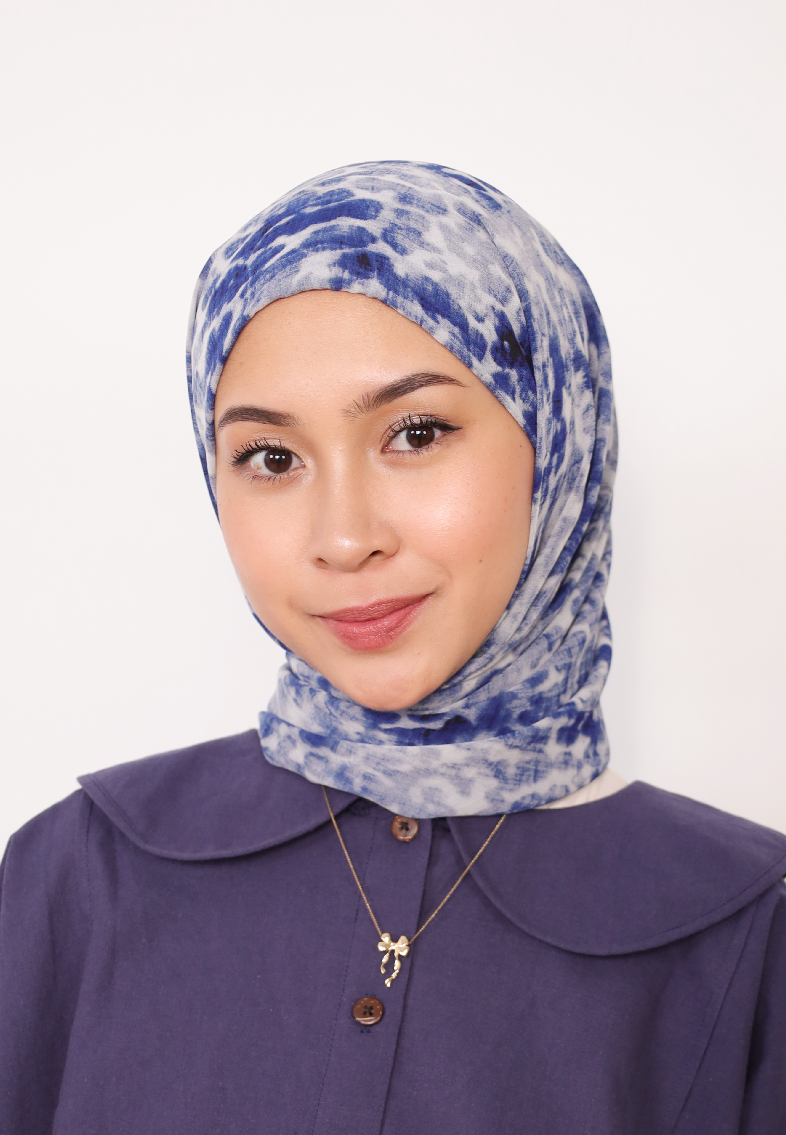 LUMIERÉ PRINTED INSTANT BAWAL - BLEU CELESTE