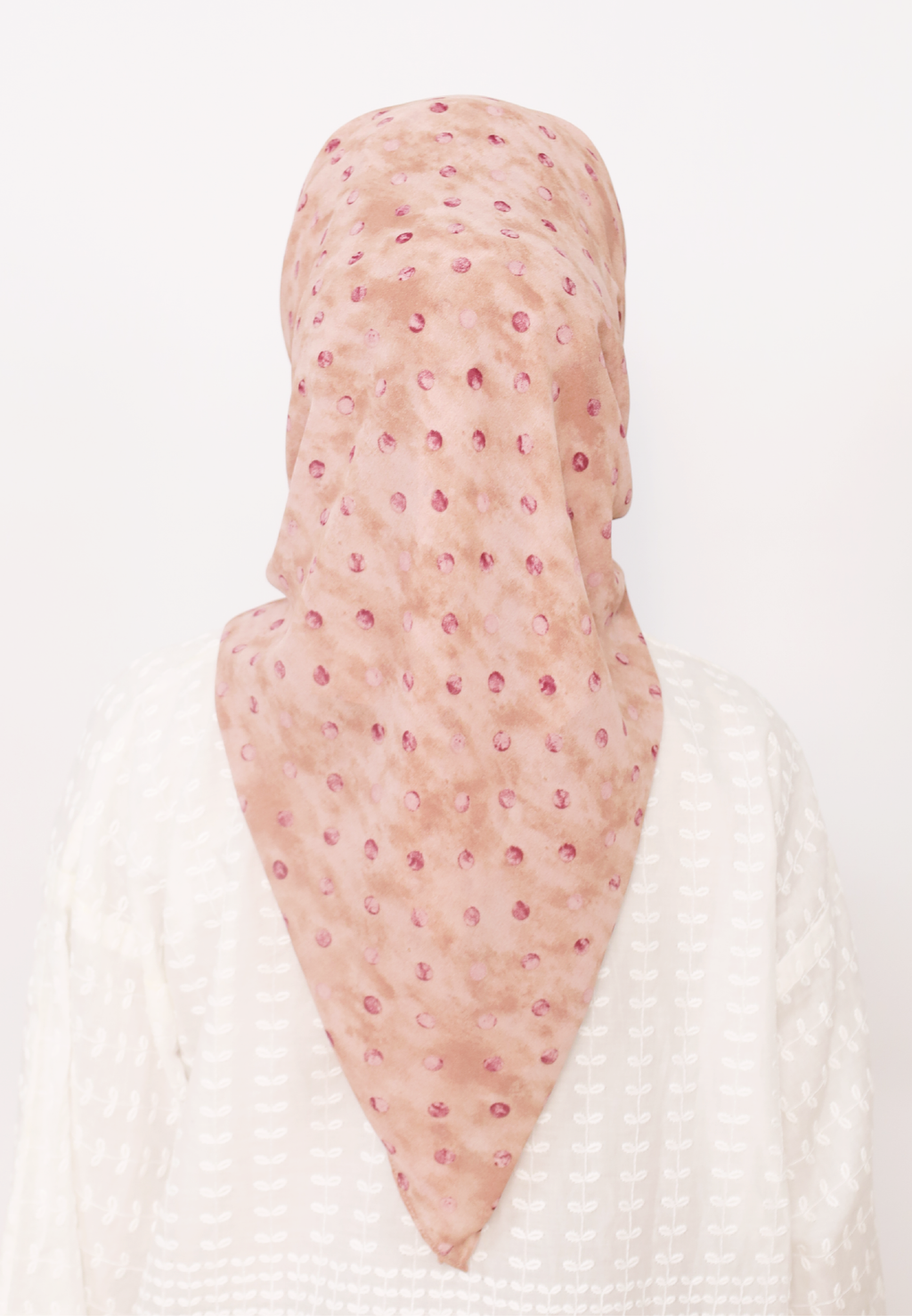 LUMIERÉ PRINTED INSTANT BAWAL - PEACH ROSALIE