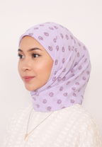 LUMIERÉ PRINTED INSTANT BAWAL - PURPLE PAISLEY